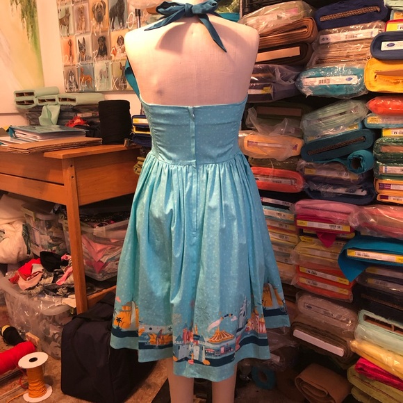 Disney Dress Shop Magic Kingdom Retro Halter Dress Size S - Picture 13 of 14